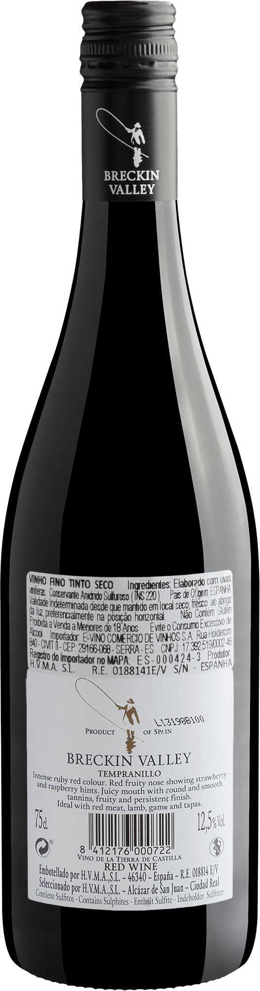 Breckin Valley Tempranillo Vino de la Tierra de Castilla 2