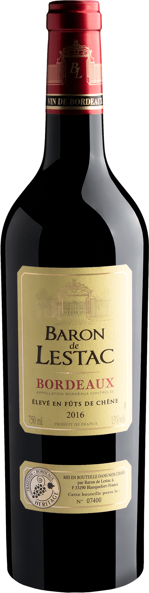 Baron de Lestac Bordeaux AOC 2016