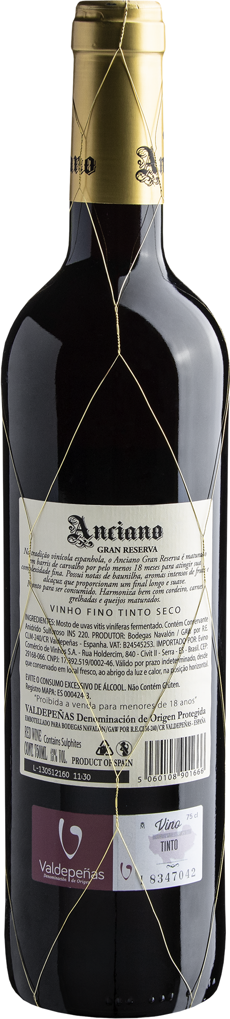 Anciano Gran Reserva 10 years Valdepeñas DOP 2007 2