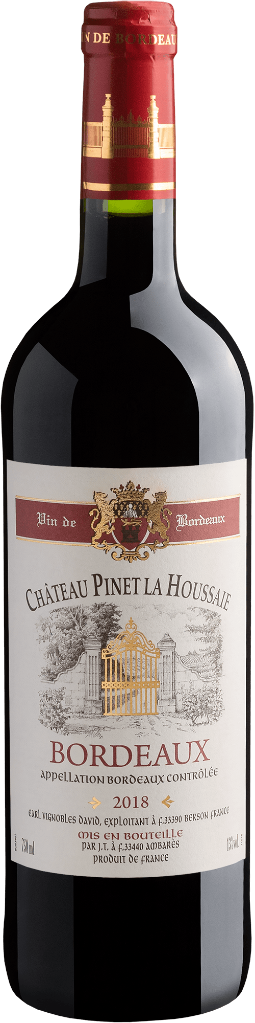 Château Pinet la Houssaie Bordeaux AOC 2018