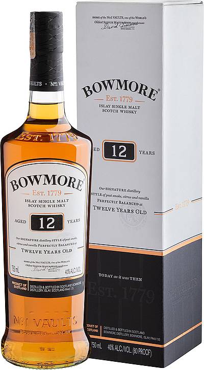 ウイスキー BOWMORE Bowmore 12 Years Old Islay Single Malt Scotch Whisky - 750 mL | Evino