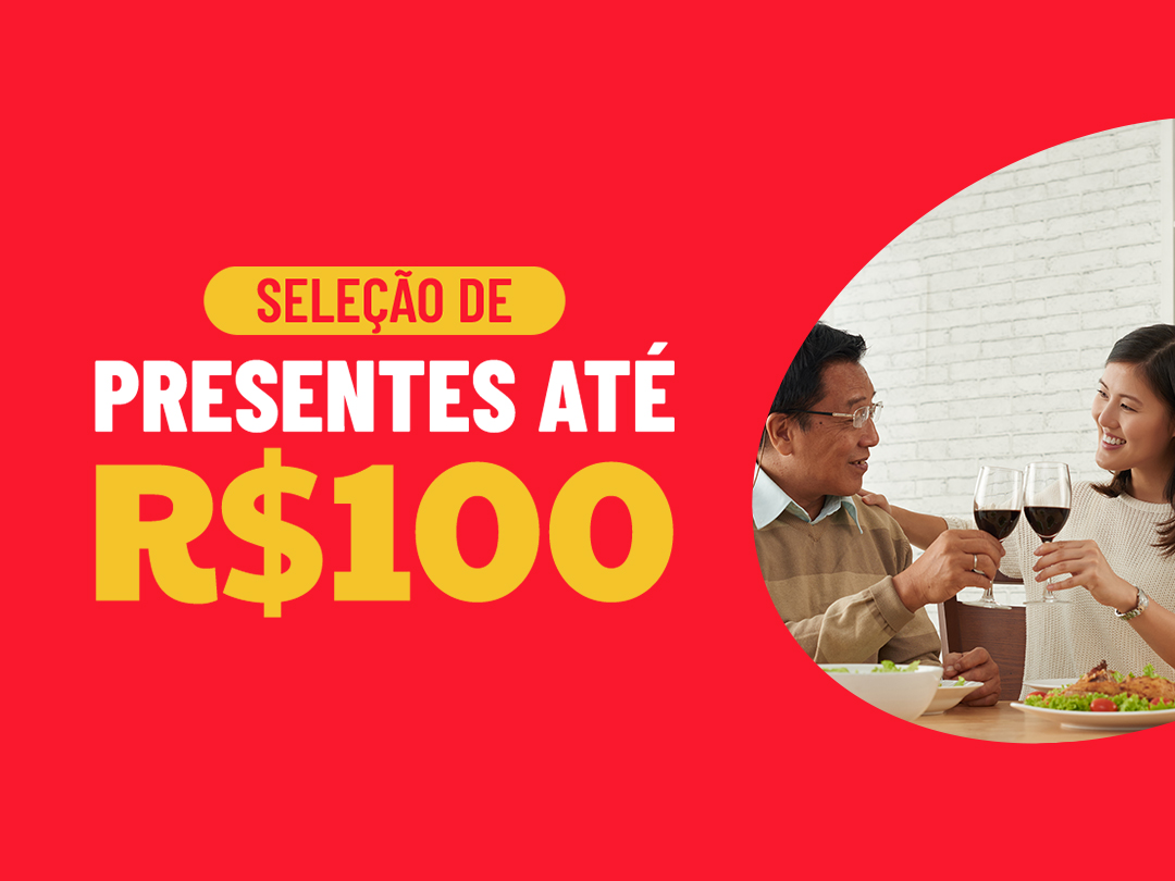 Dia dos Pais: Presentes até 100 reais